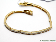 Pawnitems, Bracelet, 18K with diamonds 56xca0,02ct, in auction: Pawn – Tuesday 17 June 2008