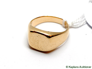 Pawnitems, Signet-ring, 18K engraved, in auction: Pawn – Tuesday 17 June 2008