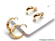 Pawnitems, Earrings, two Pair, in auction: Pawn – Tuesday 17 June 2008