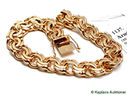 Pawnitems, Bracelet, 18K Bismarck 19cm, in auction: Pawn – Tuesday 17 June 2008