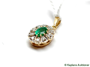 Pawnitems, Pendant, 18K with diamonds 10xca0,02ct, in auction: Pawn – Tuesday 17 June 2008