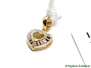 Pawnitems, Pendant, 18K with diamonds 5xca0,005ct, in auction: Pawn – Tuesday 17 June 2008