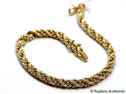 Pawnitems, Bracelet, 18K, in auction: Pawn – Tuesday 17 June 2008