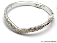 Pawnitems, Bangle, 18K in white gold opening, in auction: Pawn – Tuesday 17 June 2008