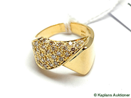 Pawnitems, Ring, 18K with diamonds, in auction: Pawn – Tuesday 17 June 2008