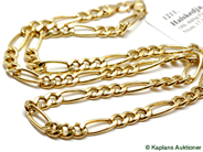 Pawnitems, Necklace, 18K hollow Figaro, in auction: Pawn – Tuesday 17 June 2008