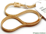 Pawnitems, Halscollier, 18K "fishbone", in auction: Pawn – Tuesday 17 June 2008