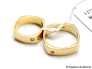 Pawnitems, Rings, 2st 18K with diamonds 1xca0,03, in auction: Pawn – Tuesday 17 June 2008