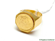 Pawnitems, Signet-ring, 21K, in auction: Pawn – Tuesday 17 June 2008