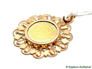 Pawnitems, Pendant, 14+21K, in auction: Pawn – Tuesday 17 June 2008
