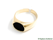 Pawnitems, Signet-ring, 18K  with black sten, in auction: Pawn – Tuesday 17 June 2008