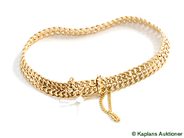 Pawnitems, Bracelet, 18K "fishbone", in auction: Pawn – Tuesday 17 June 2008