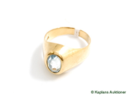 Pawnitems, Ring, 18K with stone, in auction: Pawn – Tuesday 17 June 2008