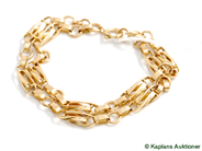 Pawnitems, Bracelet, 14K, in auction: Pawn – Tuesday 17 June 2008