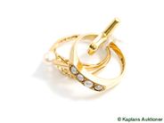 Pawnitems, Guldparti, 18K 3 Rings, in auction: Pawn – Tuesday 17 June 2008