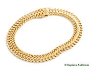 Pawnitems, Bracelet, 18K "fishbone", in auction: Pawn – Tuesday 17 June 2008