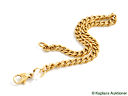 Pawnitems, Bracelet, 18K hollow "curb", in auction: Pawn – Tuesday 17 June 2008