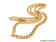 Pawnitems, Necklace, 18K  graduated "curb", in auction: Pawn – Tuesday 17 June 2008