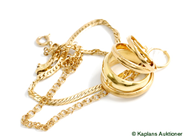 Pawnitems, Guldparti, 18K various gold, in auction: Pawn – Tuesday 17 June 2008