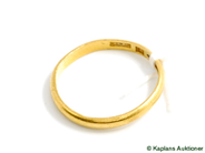 Pawnitems, Ring, 23K garverad, in auction: Pawn – Tuesday 17 June 2008