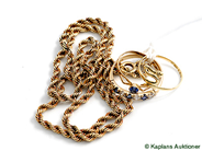 Pawnitems, Guldparti, 14K 1 Necklace, in auction: Pawn – Tuesday 17 June 2008