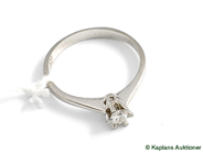 Pawnitems, Ring, 18K with diamond ca0,18ct, in auction: Pawn – Tuesday 17 June 2008