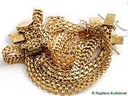 Pawnitems, Guldparti, 18K various trasiga guldsmycken, in auction: Pawn – Tuesday 17 June 2008