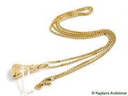 Pawnitems, Necklace, 18K Box-chain 50cm with Pendant 18K, in auction: Pawn – Tuesday 24 June 2008