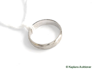 Pawnitems, Plain ring, 18K white gold SIZE 16¾, in auction: Pawn – Tuesday 24 June 2008