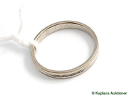 Pawnitems, Plain ring, 18K white gold SIZE 18½, in auction: Pawn – Tuesday 24 June 2008
