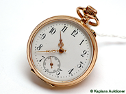 Pawnitems, Ladie´s pocketwatch, 14K öppen modell with en case bruttovikt 31,9g, in auction: Pawn – Tuesday 24 June 2008