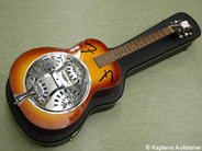 Pawnitems, Guitar, Acustic Guitar Fender Resonator snr KL 04111070 Made in Korea in hårt cover, in auction: Pawn – Tuesday 24 June 2008