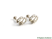 Jewellery, EARRINGS, 18K white gold, in auction: Classic – Saturday 23 August 2008