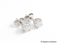 Jewellery, ENSTENSÖRHÄNGEN, 18K white gold, in auction: Classic – Saturday 23 August 2008
