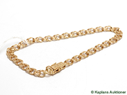 Pawnitems, Bracelet, Bismarcklänk 18K (låsåtta trasig) 19,5cm 9g, in auction: Pawn – Tuesday 26 August 2008