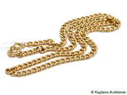 Pawnitems, Necklace, "curb" (hollow) 18K 46cm 13,3g, in auction: Pawn – Tuesday 26 August 2008