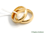 Pawnitems, 2 Rings, engraved 18K 13,2 g, in auction: Pawn – Tuesday 16 September 2008