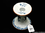 Pawnitems, 1 candlestick Rörstrand Ostindia, H. approx 9,5cm, in auction: Pawn – Thursday 18 September 2008