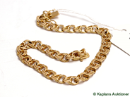 Pawnitems, bracelet bismarck approx 20cm. 18K. weight 11,5g, in auction: Pawn – Thursday 25 September 2008