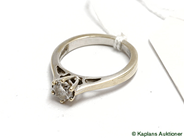 Pawnitems, ring with dia approx 0,54ct, ringsize 16, in auction: Pawn – Thursday 23 October 2008