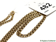 Pawnitems, necklace graduated bismarck approx 44cm (lås def). 18K. weight 9,5g, in auction: Pawn – Thursday 23 October 2008