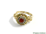 Pawnitems, 1 ring with dyed stones, by, in auction: Pawn – Thursday 11 December 2008