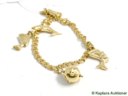 Pawnitems, Bracelet, Bismarck 18K with charms 19cm 12,8g, in auction: Pawn – Tuesday 23 December 2008