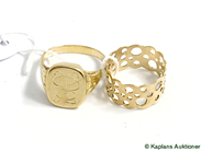 Pawnitems, Lot of gold, graverat 14K 8,9g, in auction: Pawn – Tuesday 23 December 2008