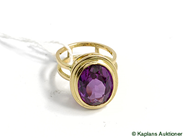 Pawnitems, Ring, with stone 18K Ø17¼ 10,6g, in auction: Pawn – Tuesday 23 December 2008