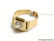 Pawnitems, Ring, with diamond 1xca.0,23ct oval, in auction: Pawn – Tuesday 23 December 2008