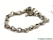 Pawnitems, Bracelet, white gold with stones, in auction: Pawn – Tuesday 23 December 2008