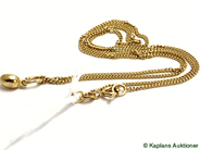 Pawnitems, Necklace, "curb" 42cm, in auction: Pawn – Tuesday 23 December 2008