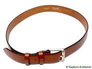 Watch parts, SKÄRP. Jaeger-LeCoultre, mellanbrunt läderskärp with vitmetallspänne, in auction: Lilla Watches – Thursday 5 March 2009