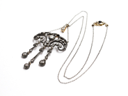 Jewellery, NECKLACE, 18K guld/silver, in auction: Exclusive – Saturday 21 March 2009